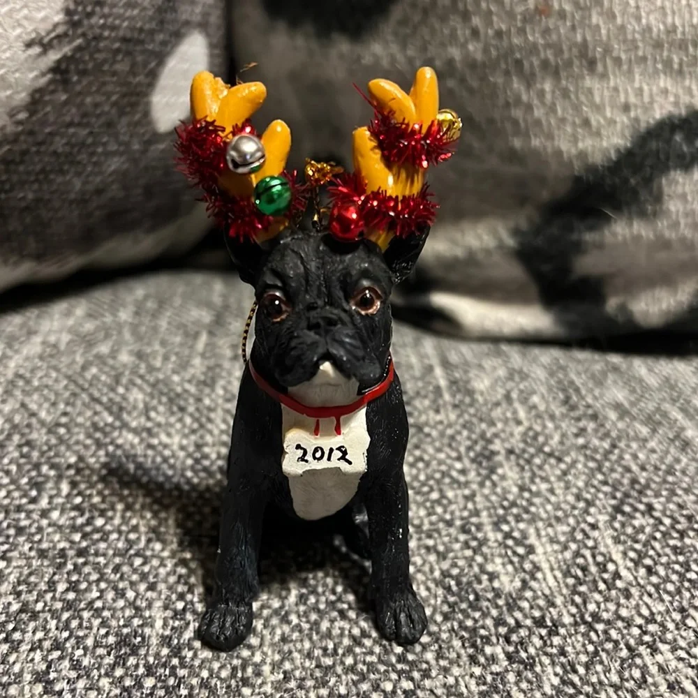 2012 French Bulldog Christmas Ornament